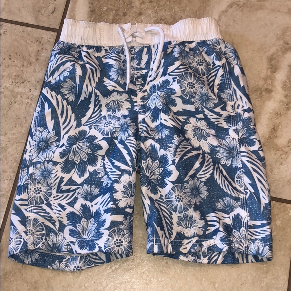 Hawaiian swim trunks